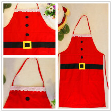 Weihnachtsschürze für Damen und Herren, Flanell-Latzschürze mit