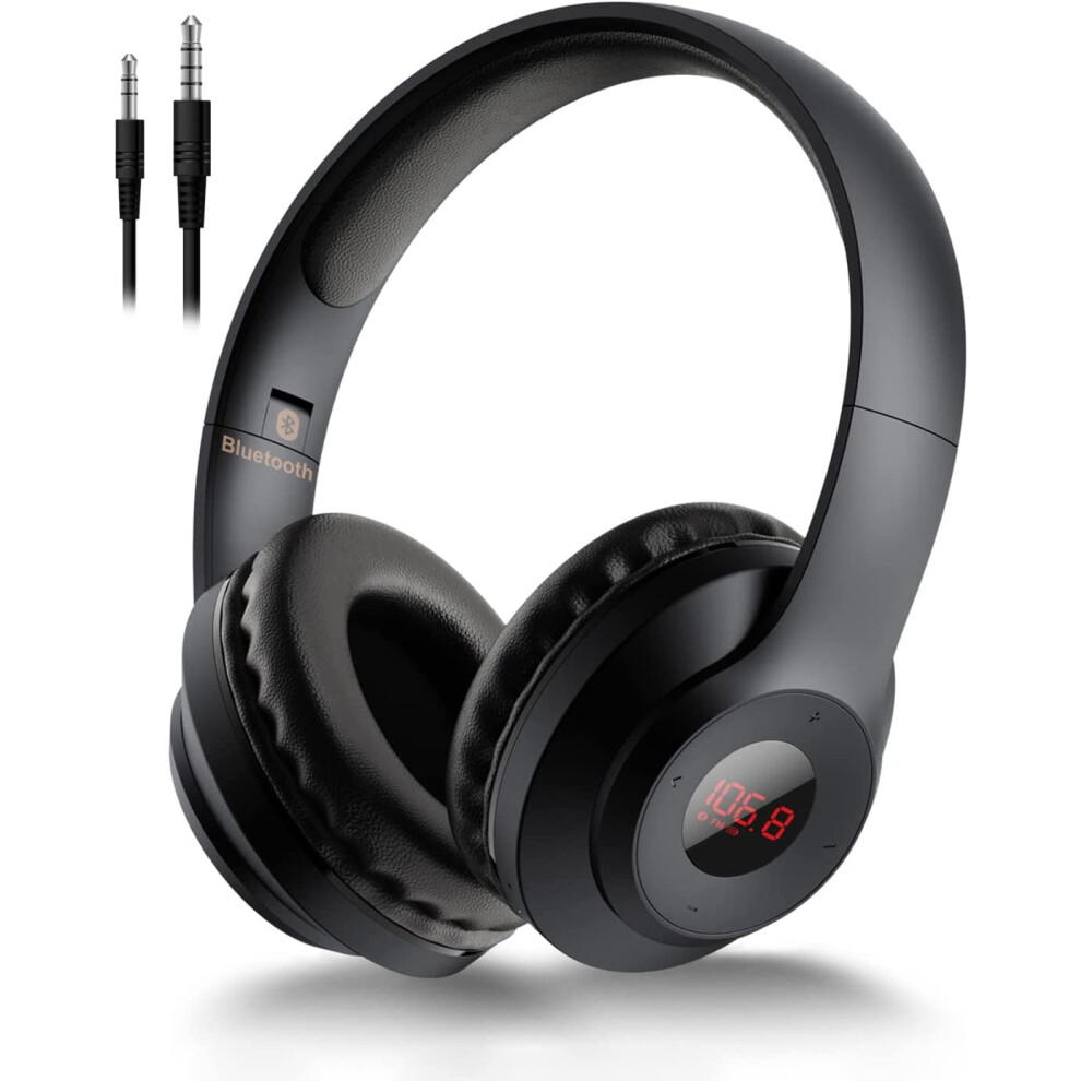 Wireless Fm Bluetooth Headphones With Mic 9450273205694