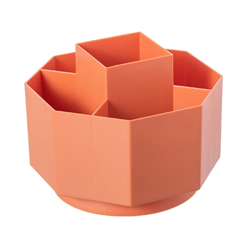 Organizador de mesa giratório com 5 compartimentos