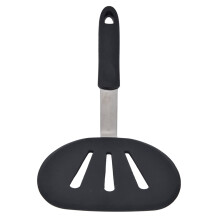 Espátula redonda e larga de silicone com suporte de aço inoxidável