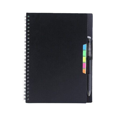 Caderno reutilizável de papel pedra com caneta inclusa, 21,6 x 15,5 cm (8,5 x 6,1 polegadas).