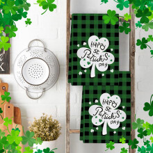 Toalha de mão estilo festival irlandês com estampa de caminhão e árvore