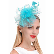 Damen-Feder-Fascinator-Stirnband für Teeparty-Hochzeiten