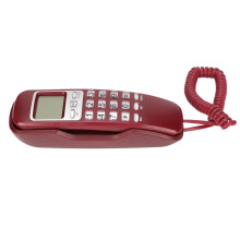 Telefone fixo com fio leve com visor LCD e