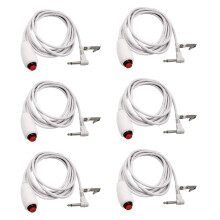 6er-Pack Schwesternrufkabel, 3 m, 6,35 mm, mono, wasserdicht