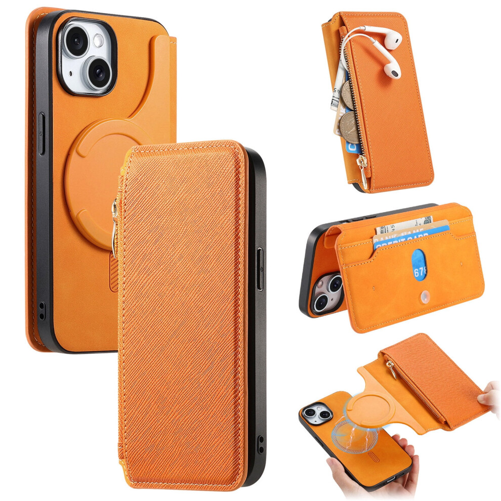 Iphone 16 Pro Pu Leather Case With Rfid Wallet 9450273206356