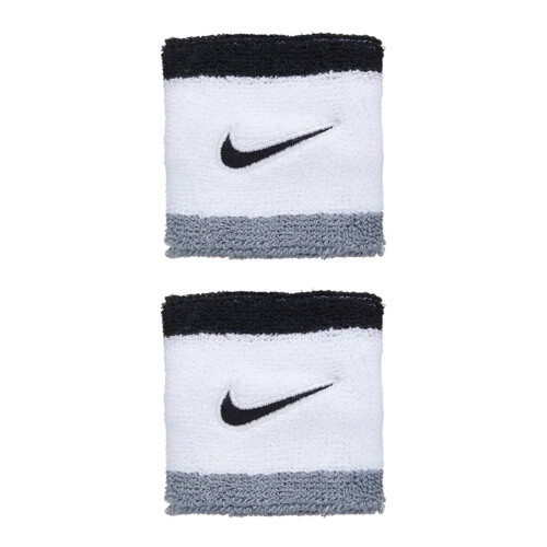 Nike (One Size, White/Grey/Black) Nike Classic Sweatband (Pack of 2)