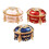 Anspruchsvolle Schmuck-Vitrine mit-Gold dunkelblau 2