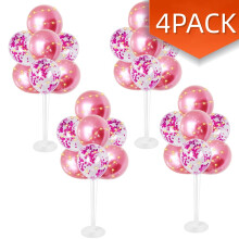 Kit de suporte para balões em ouro rosa com luzes LED e 20 balões.