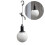 Lampada a sospensione OUNONA in rame bianco e cotone. 1