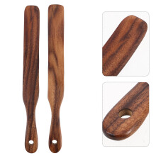 Conjunto de 2 espátulas de madeira para café, ideais para pão de fermentação natural.
