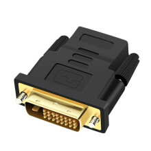 Adaptador DVI-D para HDMI, banhado a ouro, 1080P