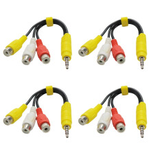 AV Audio Splitter Kabel 3-Way 4 stk