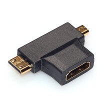 Adattatore 3 in 1 da HDMI femmina a Mini e Micro HDMI maschio