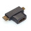 Προσαρμογέας HDMI 3 σε 1, θηλυκό σε Mini & Micro HDMI αρσενικό 1