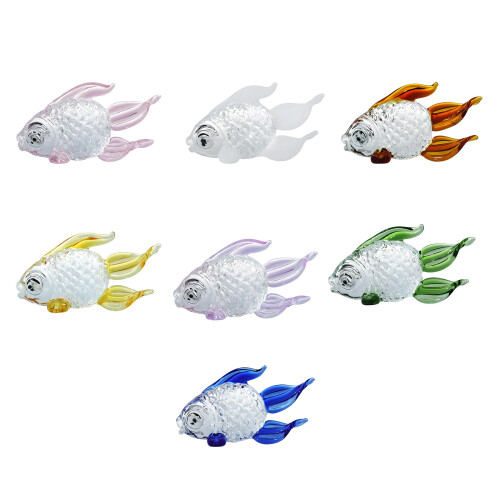 Décors de poisson en cristal élégants 87Mm pour la-Bleu. 1