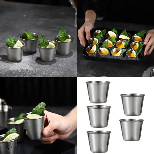 Unbreakable Stainless Steel Small Drinking Cups Shot-1PCS 2