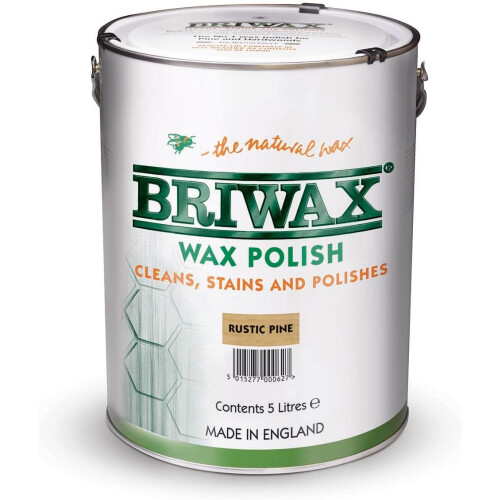 Briwax Wax Polish Rustic Pine 5L