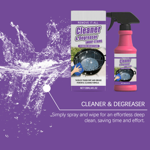 Powerful Foaming BBQ Grill Cleaner Safe For Rustless Steel-2pcs 1