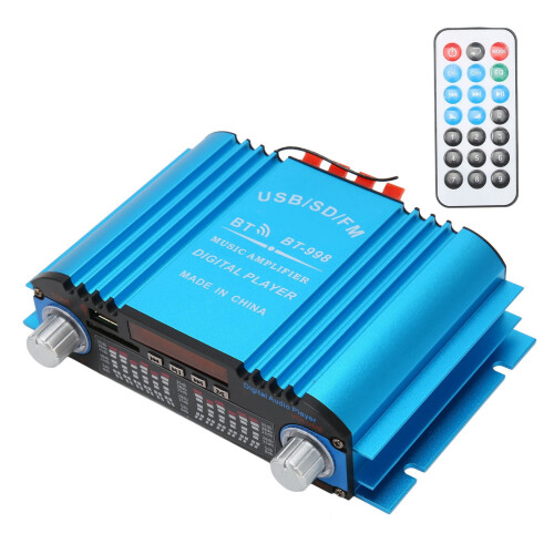 Amplificatore Bluetooth per auto 12V, 4 canali, 20W x4 1