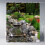 Cortina de chuveiro com estampa floral de jardim, 178 x 178 cm (70 x 70 polegadas), poliéster. 2