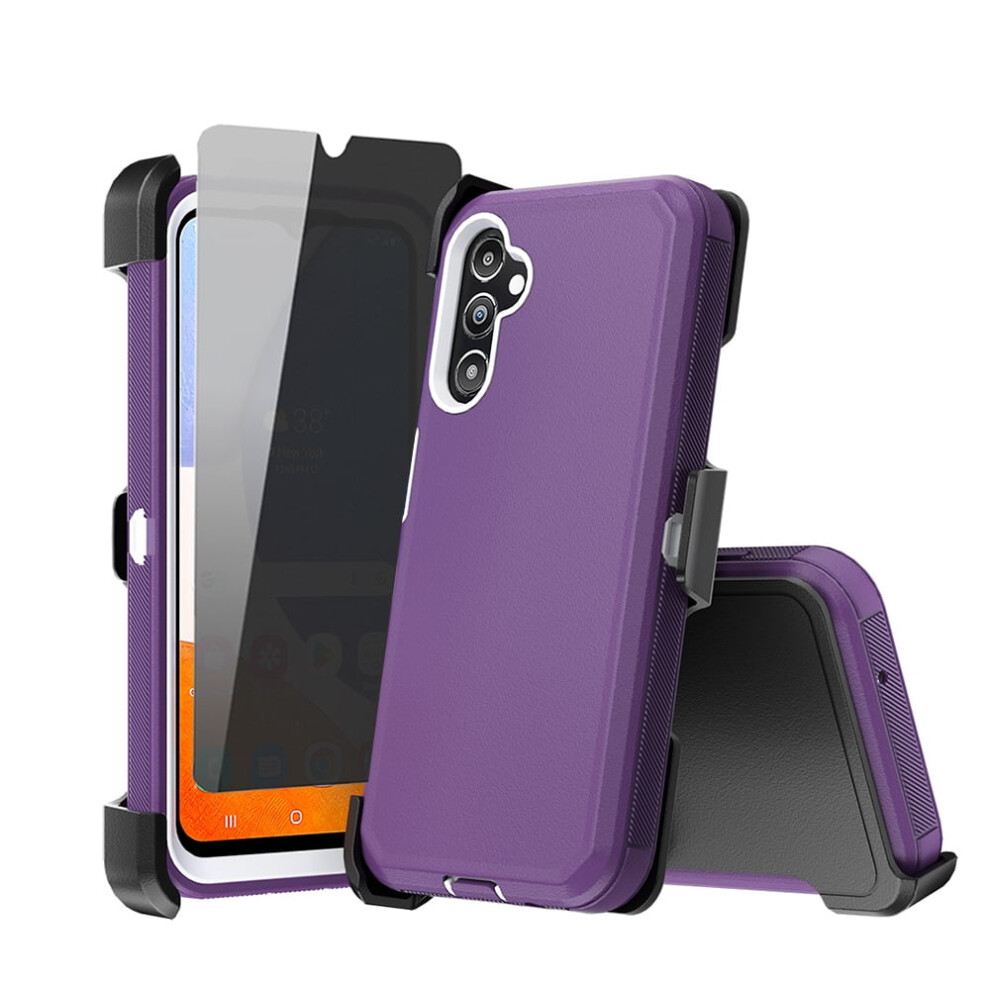 Galaxy A25 5G Case With Belt Clip Privacy Screen And 9130661243896