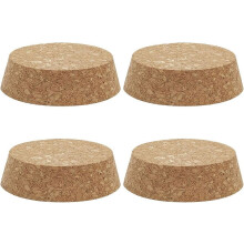 Tapones de corcho para botellas, paquete de 4, cónicos, 90 mm