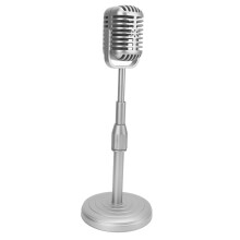 Set de recuzită pentru microfon vintage cu stativ
