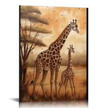 Afrikansk safari canvastavla 30x43 cm