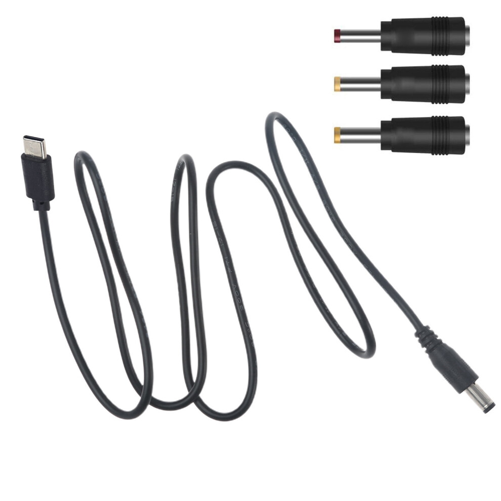 Usb-C To Dc 5.5X2.1mm Power Cable With 3 Adapters 9450273225524