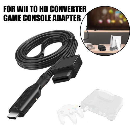 Wii til HDMI-omformer 1080P video- og lydadapter 1