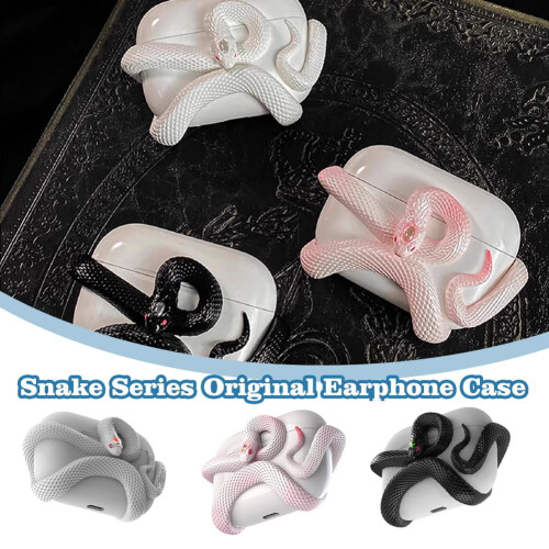 Custodia per auricolari wireless a forma di serpente per AirPods Pro 1/2 2