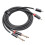 1/4" to Dual RCA Male Adapter Cable 1 Pack 1