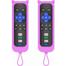 Telecomandă de schimb pentru Roku TV, pachet de 2 cu huse