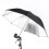 Guarda-chuva refletor de camada dupla de 33 polegadas, preto/prateado 1