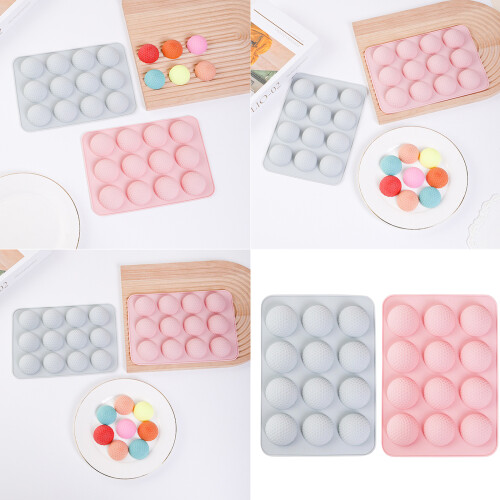 Lot de 2 moules à chocolat créatifs en Silicone, 12 trous, thème 1