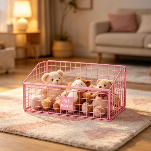 Le stockage d'articles pour animaux de compagnie en acier-Noir 1