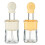 Dishwasher Safe Silicone Basting Brush With Attached Oil-Yellow 2