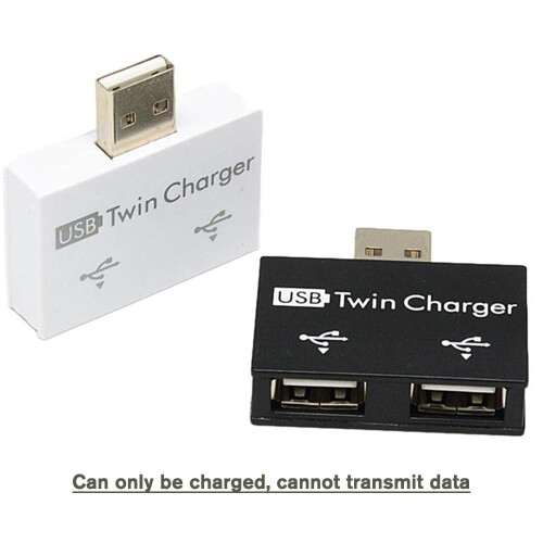 Adaptador divisor USB 2.0 macho a doble hembra 1: 2 2
