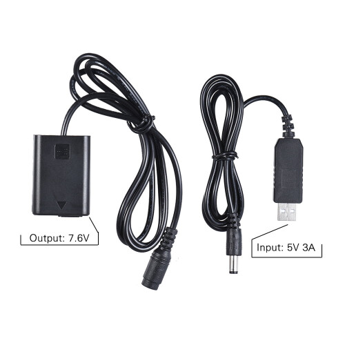 Andoer NP-FW50Ψευδομπαταρία με καλώδιο USB 5V3A 2