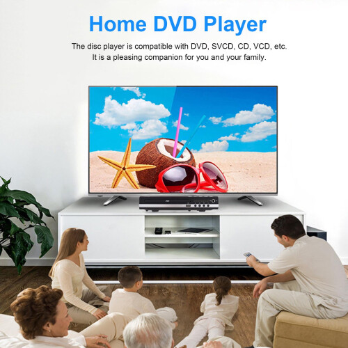Lecteur DVD OWSOO HD-229 avec télécommande et sortie AV HD 2