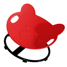 Bear Shape Spinner Seat Sensory Swivel Chair with NonSlip-Red