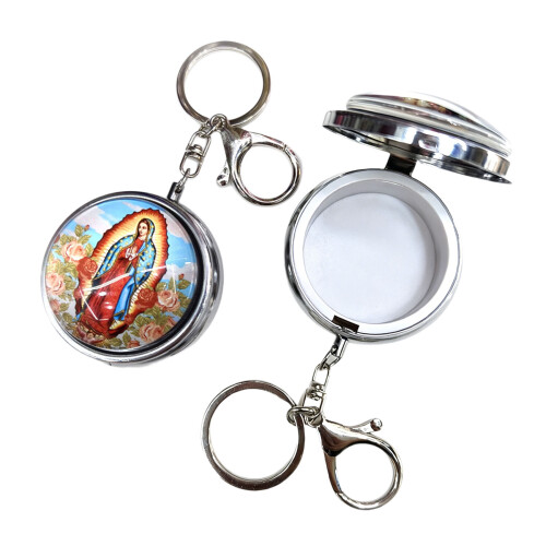 Rosenkranz Eucharistische Box Schlüsselanhänger Schmuck-2 1