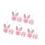 Rabbit Butt Ears Hanging Accessories Easter Decoration-Pink 1