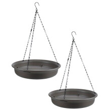 Pack of 2 Metal Plant Holders Rack with Corrosion Resistant Long