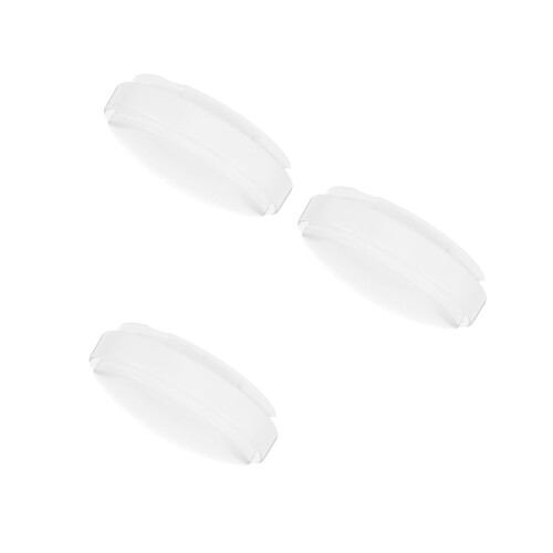 3Pcs White Round Dome Plastic Lampshades for Ceiling Light Replacement