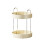360 Degree Rotating Storage Tray for-cream white Double layer 1