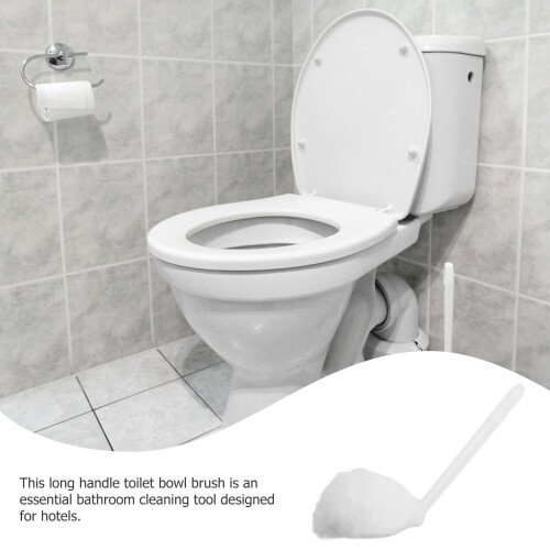 Toilettenbürste mit weichen Borsten und langem Griff 2