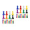 160Pcs Vibrant Colored Plastic Game Pieces for Board Game Accessories 1