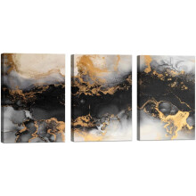 Tacar Canbhás Ealaíne Sreabhach Boho 3 phíosa, 12" x 16"